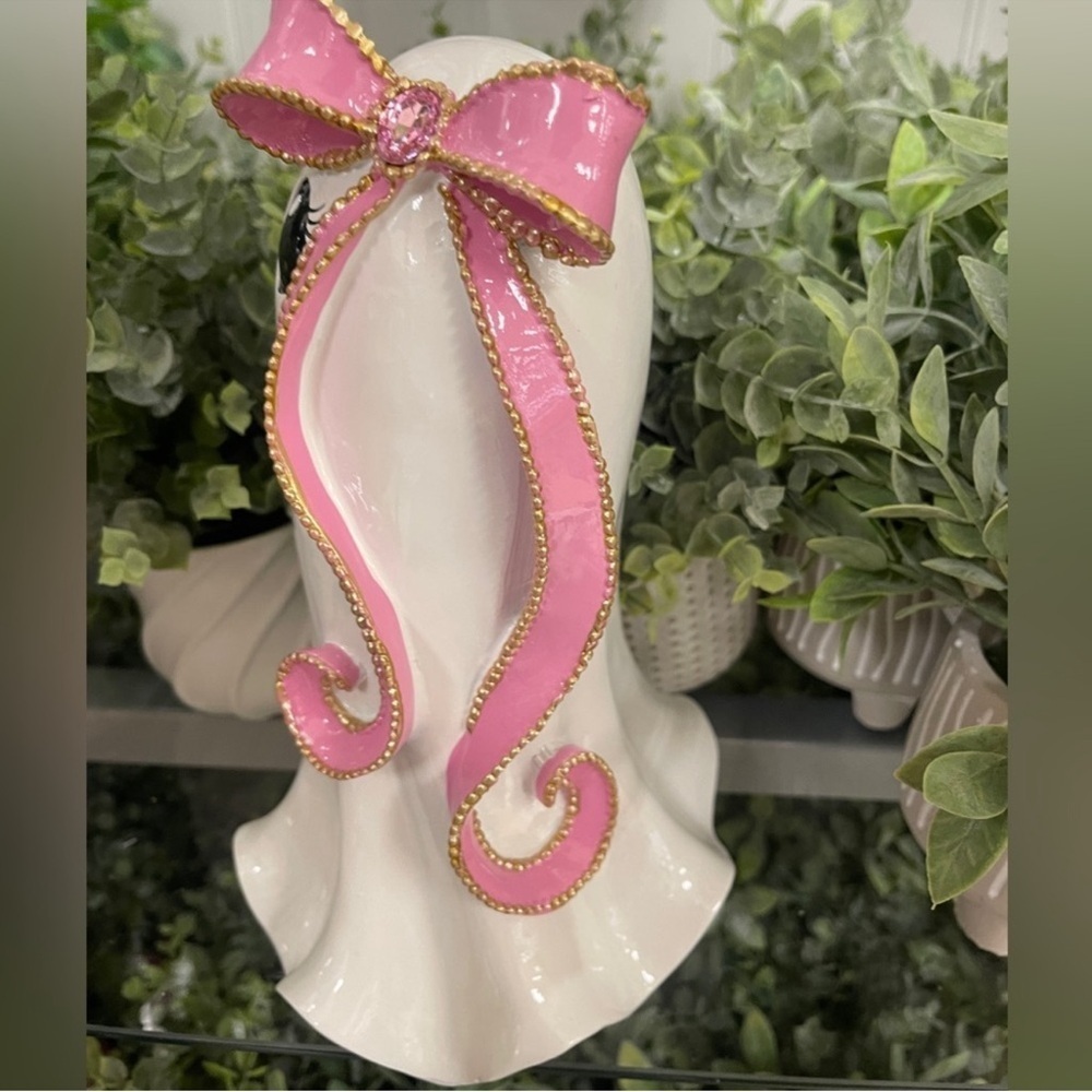lol Pink Bow Halloween Ghost Girl Summerween Resin Figure NWT Coquette NWT - Picture 8 of 12